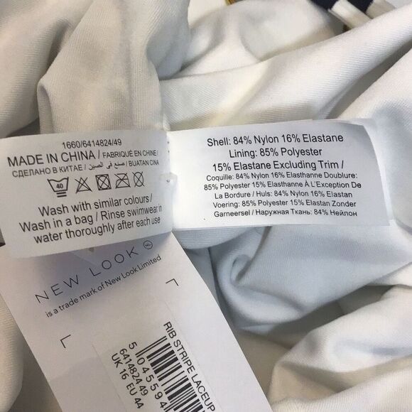 Swim, New Look Womens Swim Suit, size M, One Piece, New with Tags - Picture 6 of 6